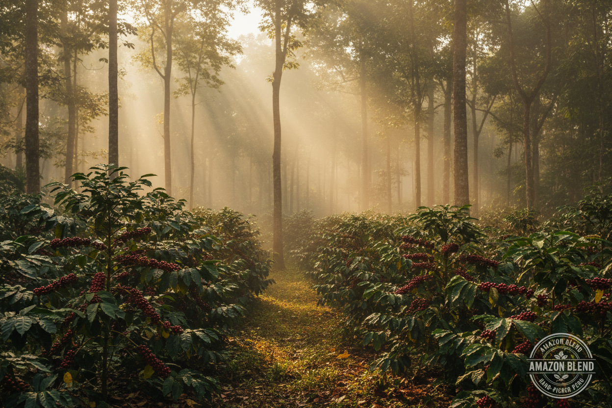 Plantas de café Amazonas peruano